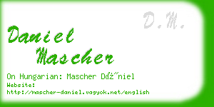 daniel mascher business card